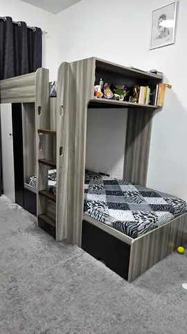 Space-Saving Double Bunk Bed with Storage, Customize