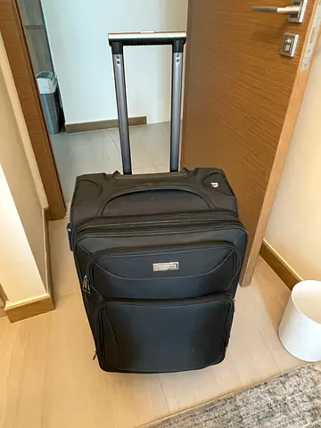 Medium Black Travel Suitcase