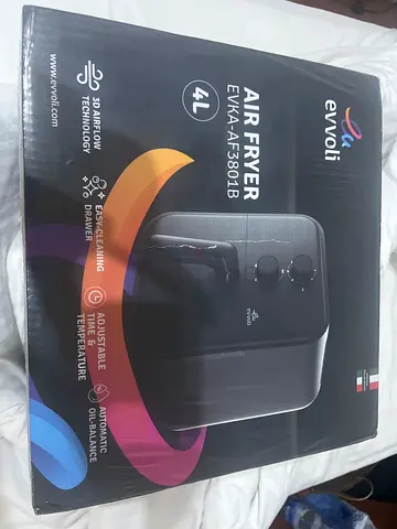 Evvoli 4L Air Fryer EVKA-AF3801B — Boxed (Unused) brand New
