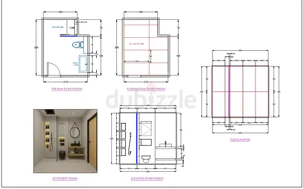 bathroom drawings  designs I prepare