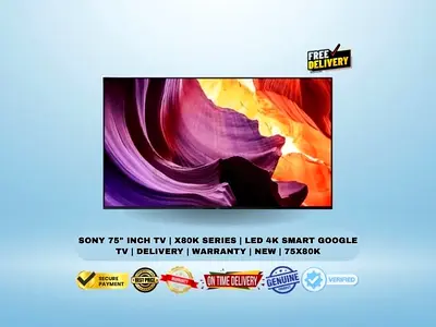Sony 75 Inch TV | X80K Series | LED 4K Smart Google TV | Delivery | Warranty | New | 75X80K