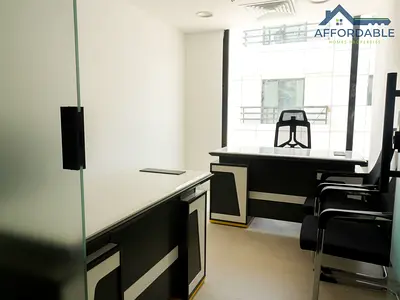 100 Sq Ft Premium Office Space in Business Center, Fully Furnished