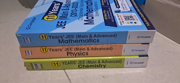 Set of 3 Cengage 11 Years JEE (Main  Advanced) — Mathematics, Physics, Chemistry (good condition)
