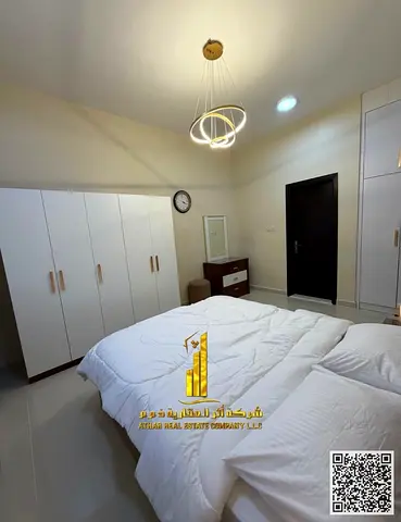 Luxury apartment for monthly rent - one bedroom and a hall with a balcony open view, fully furnished new super deluxe furniture, with a fully equipped
