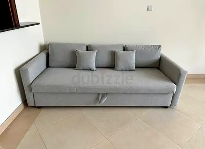 Modern Gray Sofa with Cushions ikea