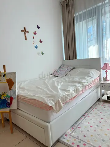Twin bed 120 x 200 with premium mattress included