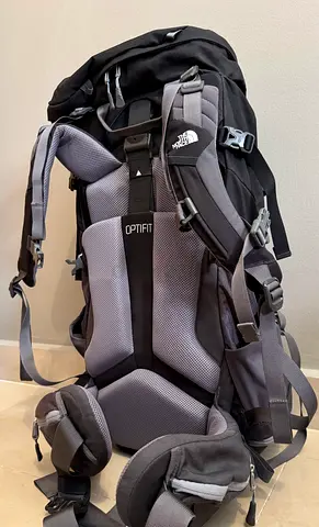 The North Face Terra 65 backpack in Black.
