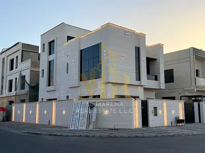 A villa with all electricity, water and air conditioning fees included, on the main street, ready to move in, in the most prestigious areas of Ajman.