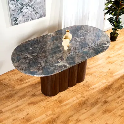 6 Seater Island Dining Table 210L X 110W X 100H