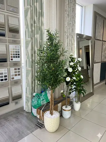 Artificial olive plant with stylish pot
