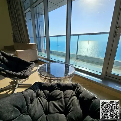 ✨ Luxury apartment for monthly rent, three bedroom and a hall with an sea view, fully furnished with elegant furniture and a fully equipped kitchen