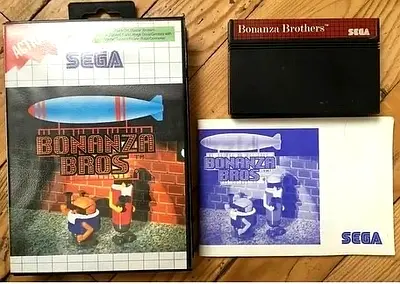 BONANZA Bros PAL SEGA MASTER SYSTEM