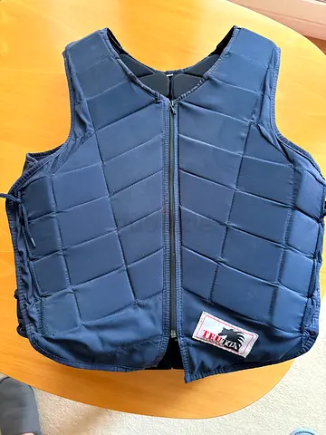 Childrens Blue Equestrian body protector vest  size L