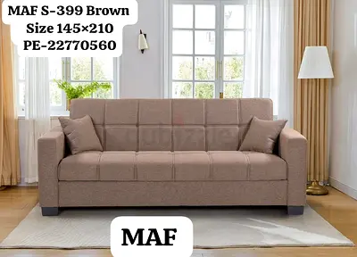 Brown Sofa MAF S-399 - Size 145x210