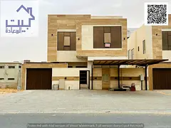A luxurious two-story villa in a strategic location, near all services, with water, electricity, and