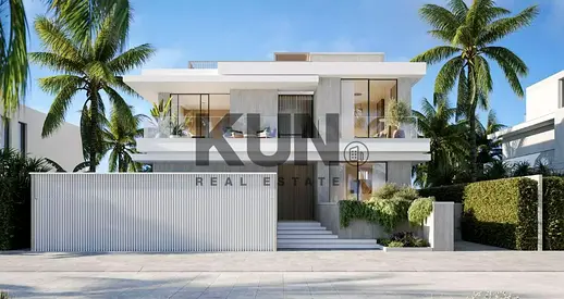 فيلا من 4 غرف نوم | فيلات الخليج | مفروشة | إطلالة على الشاطئ والمسبح