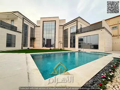 Luxury villa for sale in Al Yasmin – elegant design and integrated facilities – swimming pool + gym + jacuzzi + sauna + landscaped garden