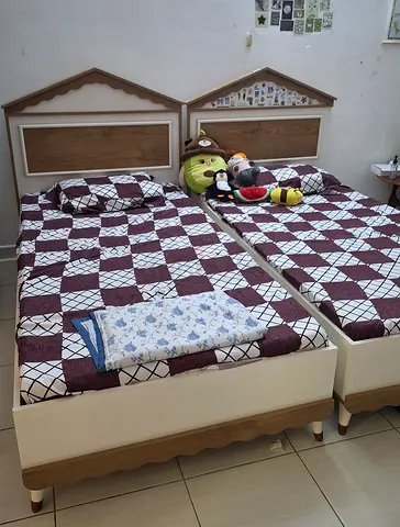 Set of Twin Beds with mattress