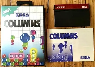 Sega Master System Game Columns CIB Complete In Box