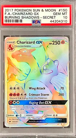 Charizard-GX Rainbow Rare Pokémon Card
