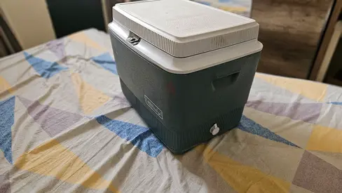 Portable Cooler Box with Drain Plug — Used, Good Condition