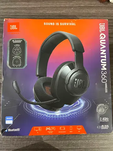 JBL Quantum 360 Wired Over-Ear Gaming Headset - Black