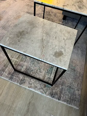 Light grey modern abstract rug - good condition