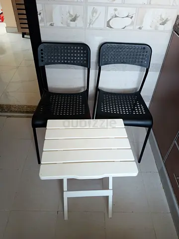 Ikea chairs with small.folding table