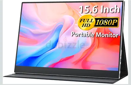 cocopar Portable Monitor 15.6 Inch 1080P FHD 60Hz 85% sRGB Travel Monitor with Speaker HDMI USB-C Se