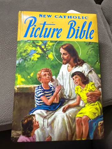 Catholic bible and saints book