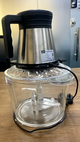 Electric Food Chopper 800W | 3L Vegetable Chopper with 4 Spiral Blades  Steel Housing