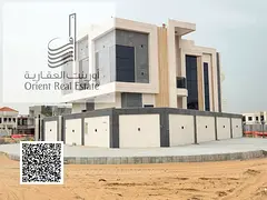 Villa for sale in Ajman, AL helio1 The Villa is G+1 , Majlis , 2 halls , 5 master rooms , big kitche