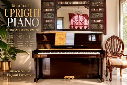 Rare RITMULLER Walnut Piano Exceptional Colour  Sound