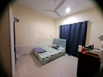 Fully furnished room for rent. Monthly  1400 AED/- Only. Including all. families/couples/ladies only