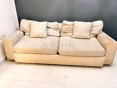Cozy 3-Seater Sofa with Cushions