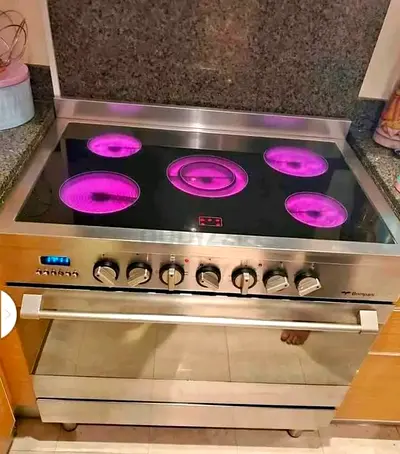 Bompani Italian 5-Burner Electric Ceramic Cooking Range 90x60 CM