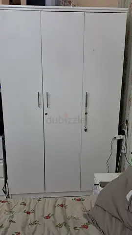 White wood cupboard urgent sale