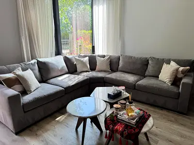 Crate and Barrel L Shaped Sofa