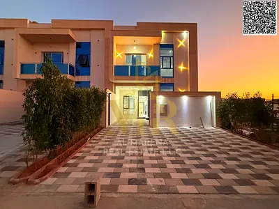 Luxury villa for sale in Al Helio 2 - Elegant design featuring 5 spacious bedrooms and ultra-luxurious finishes in a strategic location in Ajman 🏡✨