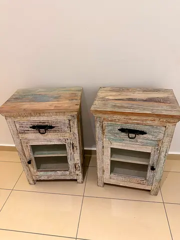 Solid wood 2 marina nights stands