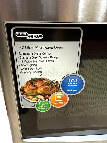 Super General 42L Stainless Steel Microwave Oven