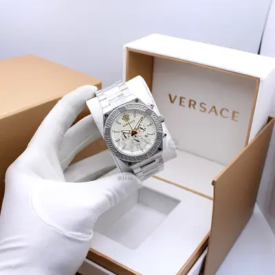 My Versace Stainless Steel Chronograph Master Copy Watch