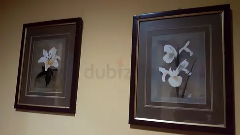 Framed Floral Artwork Set