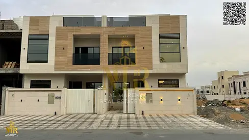بسعر معفي من رسوم التسجيل طابقين وروف بموقع مميز بالقرب من المسجد خمس غرف نوم ماستر