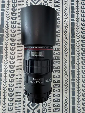 Canon EF 100mm f/2.8L IS USM Macro Lens – Like New, Sharp, Image Stabilized