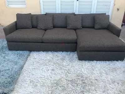 Great condition cratebarrel lounge deep lshape sofa