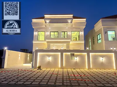 🏠 فيلا للبيع في منطقة الحليو2 عجمان : 4 غرف نوم ماستر ومجلس وصالتين _ تكيف مركزي _  بتصميم عصري بتشطيب فاخر _ تملك حر لجميع الجنسيات