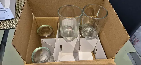 Small glass set of 6