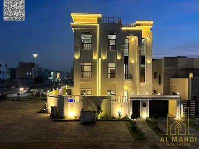 فيلا بسعر شامل رسوم التسجيل والتمليك على الشارع الرئيسي جاهزة للسكن في أرقي مناطق عجمان تملك حر لجميع الجنسيات بدون دفعة مقدمة. . فيلا فاخرة كورنر مع