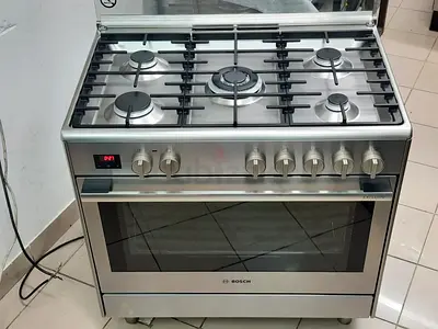 BOSCH 8 Series 5-Burner 2in1 TOP Gass Oven Electric Cooking Range 90x60 CM